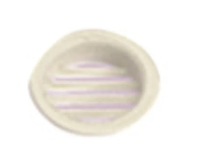 Möbellüftungsgitter – 32 mm – Rund – Creme