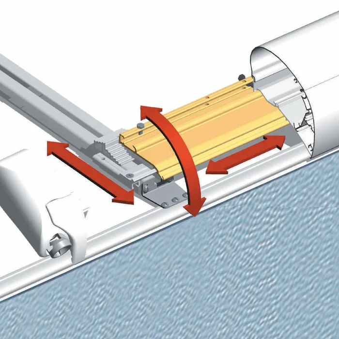 Montageschiene + Adapter für Jalousien 2 Schienen THULE