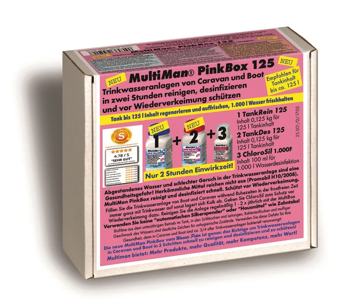 MultiMan PinkBox, 125 Reinigung der Trinkwasseranlage
