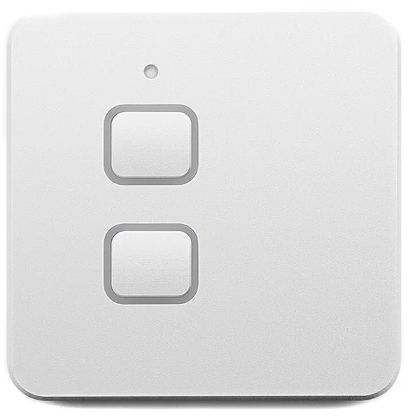 Nereide Lichtschalter 2S mit integrierter Dimmfunktion – Silber