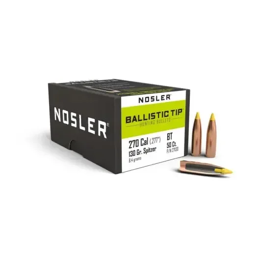 Nosler 270 CALIBER 130GR BALLISTIC TIP HUNTING (50CT)