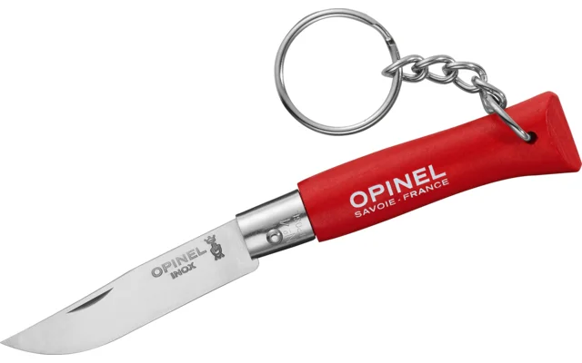 Opinel N°04 Taschenmesser mit Schlüsselanhänger Klingenlänge 5 cm