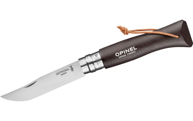 Opinel N°08 Colorama Earth Taschenmesser mit Lederkordel Klingenlänge 8,5 cm