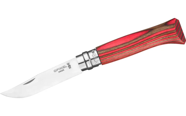 Opinel N°08 Taschenmesser mit Griff aus Birkenholz Klingenlänge 8,5 cm