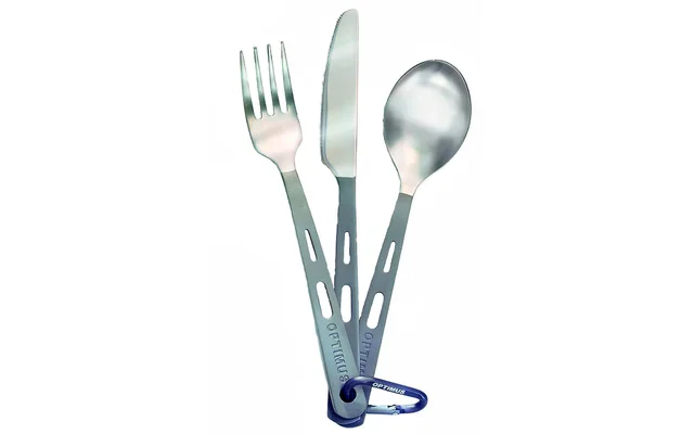 Optimus Titanium Besteck Set 3 teilig silber