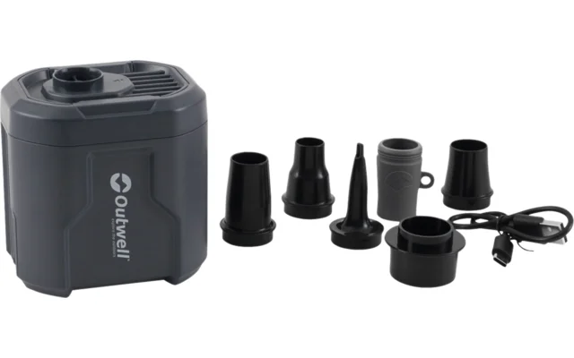 Outwell Akku-Luftpumpe Mistral mit Entleerungsmodus 600 Liter/min schwarz