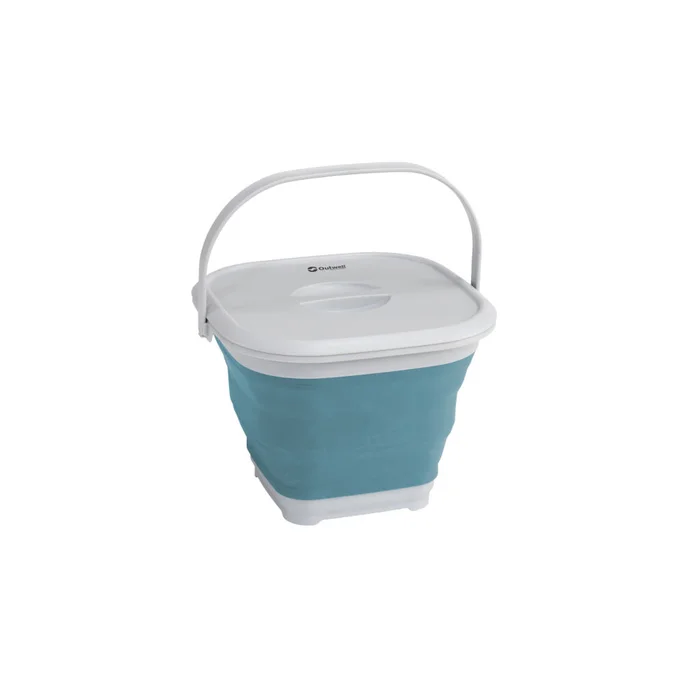 Outwell Collaps Quadratischer Eimer mit Deckel Klassisch Blau