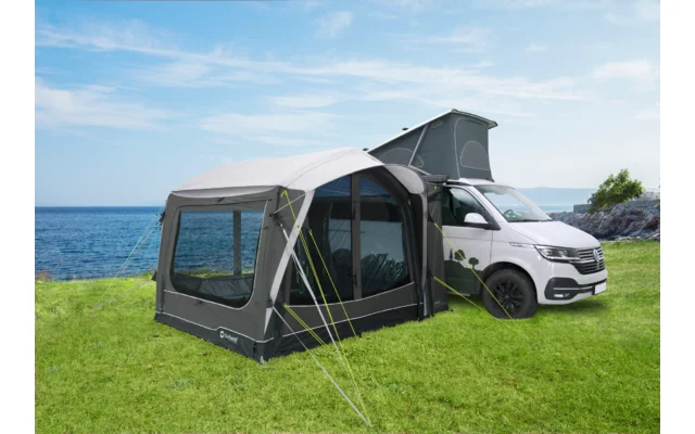 Outwell Crossville 250SA aufblasbares Busvorzelt für Campingbusse Grau