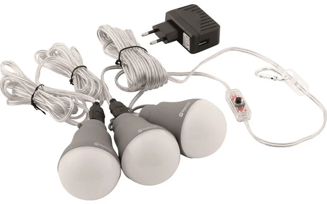 Outwell Epsilon Bulb LED Campingleuchte 3er Set