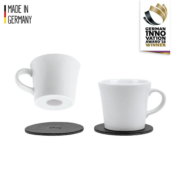 Porzellan Magnet-Espresso-Tassen – 2er Set