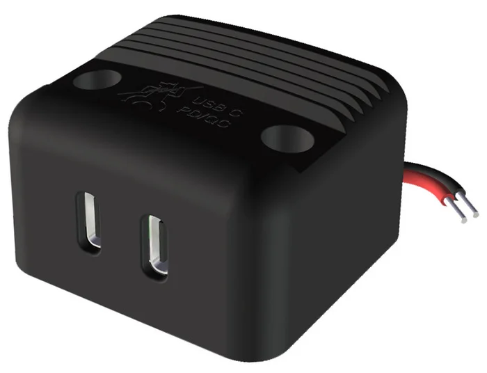 Power USB-C Aufbau-Doppelsteckdose