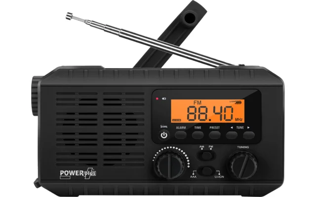 PowerPlus Ox Kurbel Radio mit Solar / Powerbank / USB und Lampe