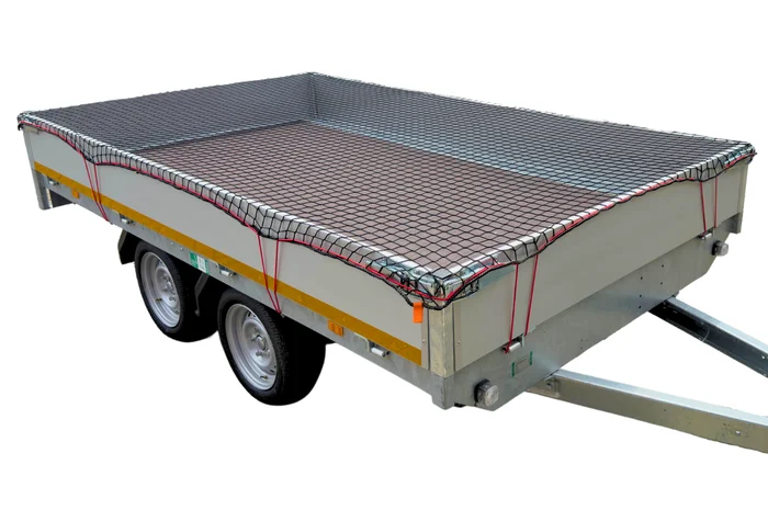 Premium Anhängernetz – Maschennetz – 320×220 cm – inklusive Gummiband rundum – UV-beständig