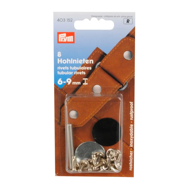 Prym Hohlniete 6-9 mm, 8 Stück