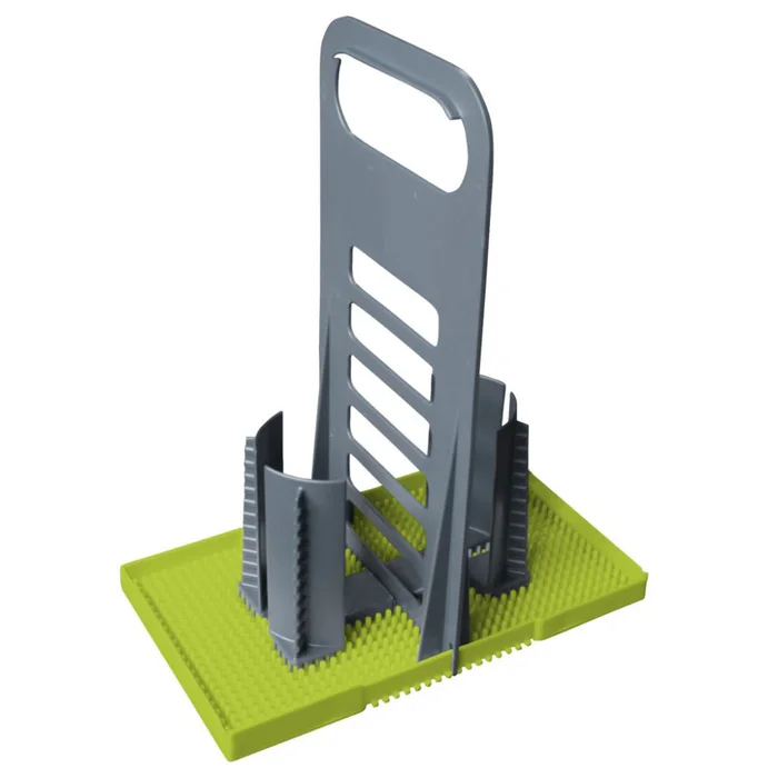 Purvario Flaschenhalter Multi Tray OELE lime-dunkelgrau