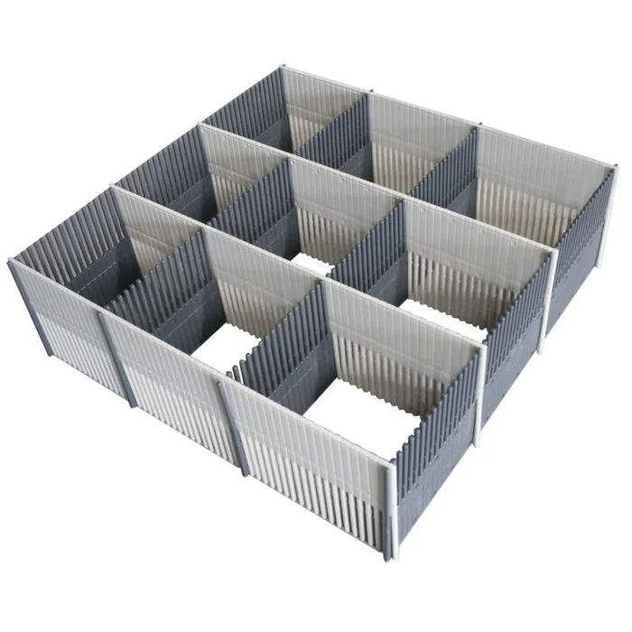 Purvario Stauleiste 100 MAXXI 8-tlg., hellgrau-dunkelgrau