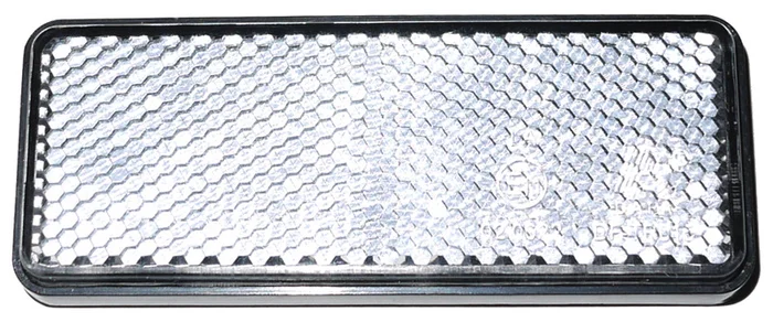 Rechteckiger Rückstrahler klar