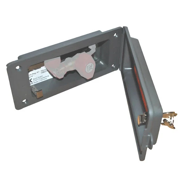 Reich Gehäuse für Versorgungsklappe 216 x 94 mm, mit Schloß (Nr. 773510)