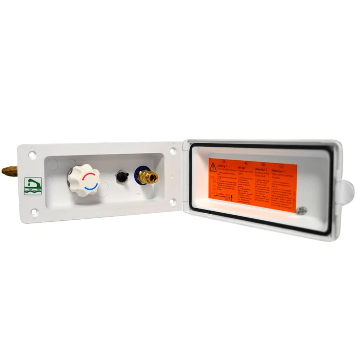 Reich Wassersteckdose mit Brause, reinweiß