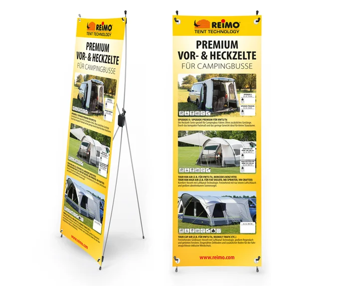 Reimo Tent Techn. X-Banner Luftzelte für Campingbusse, Größe: 600x1800mm
