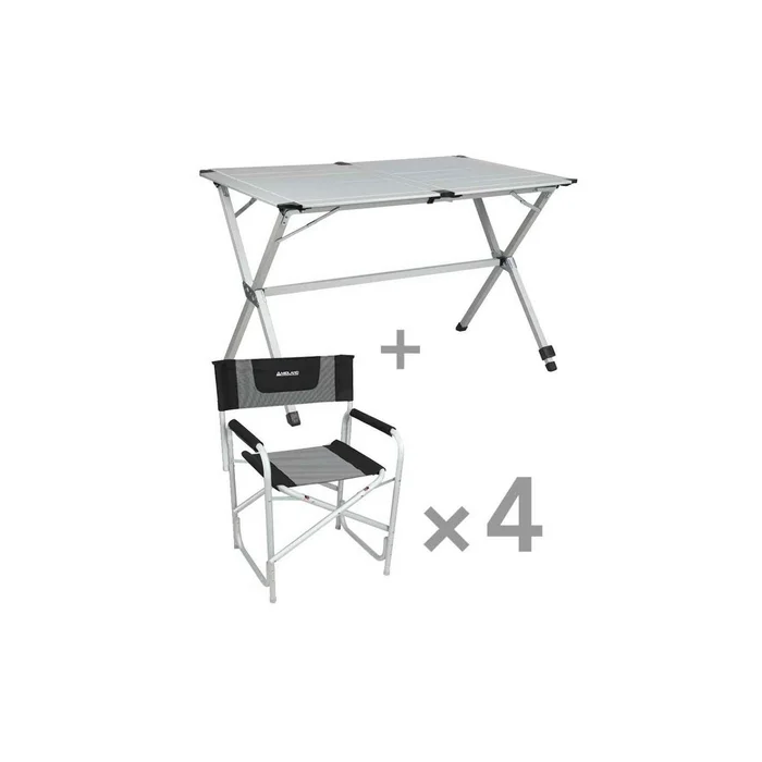 Relax-Paket Campingtisch und -sessel für 4 Personen