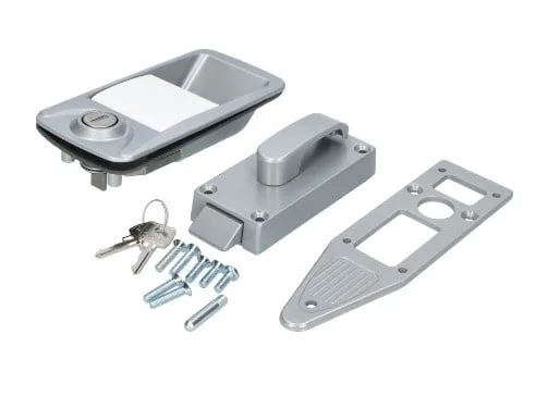 Rhiwa Quality Wohnwagentürschloss rechts – geeignet für Türen mit 25 mm Dicke – Schlüsselnummer MC05 – Stahlgehäuse