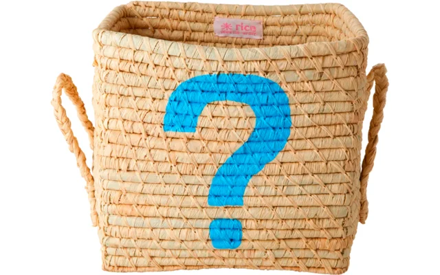 Rice Raffia Korb quadratisch small 20 x 20 x 20 cm