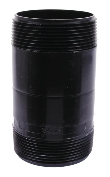 Rohr mit Außengewinde – 88 mm – Schwarz