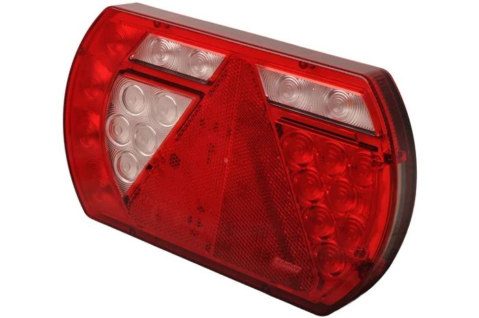 Rücklicht links 236x140x24,3 mm – extra schmal – einfach anzuschließen mit Aspöck Steckern