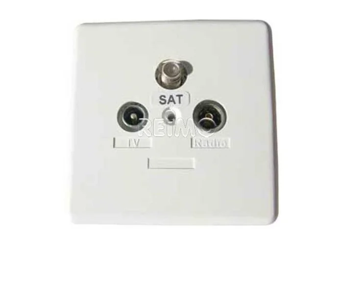 Sat-Enddose mit 3 Anschlüssen, unverpackt
