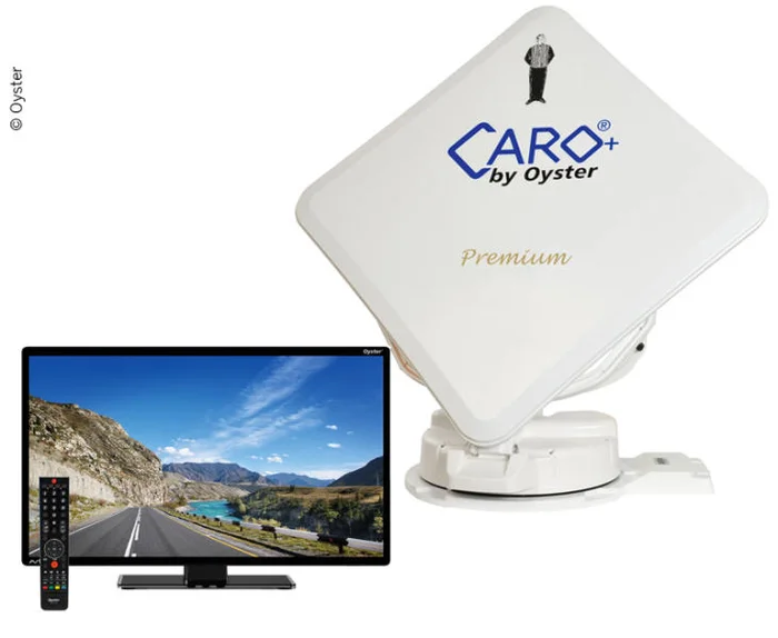 Sat-Flachantenne Caro®+ Premium mit 32″Oyster® TV