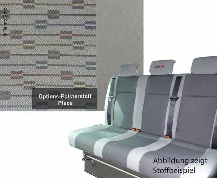 Schlafsitzbank VWT5 V3100 Gr.10 starr,3-sitzig, Polster Place T5 2 fbg.Rechtsl.