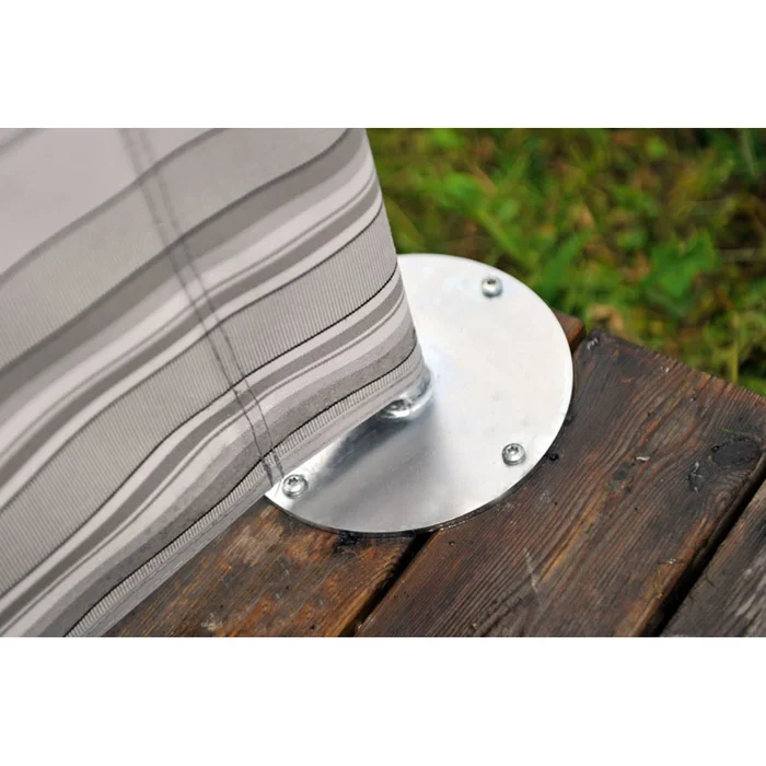 Schwedisches Zelt – Terrassenbefestigung für Windschutz