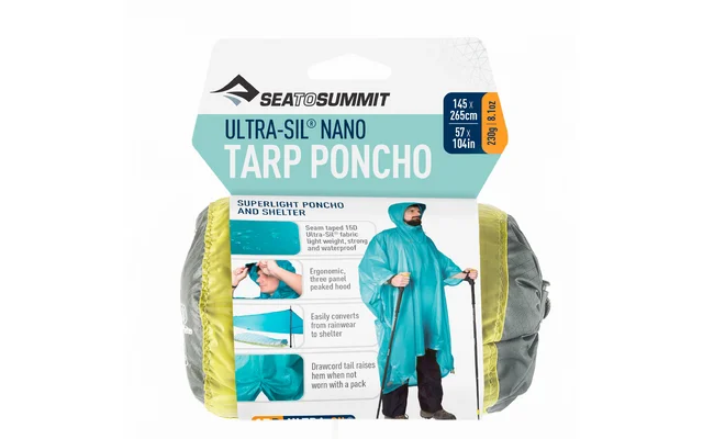 Sea to Summit Ultra-Sil Nano Tarp Poncho Hellgrün