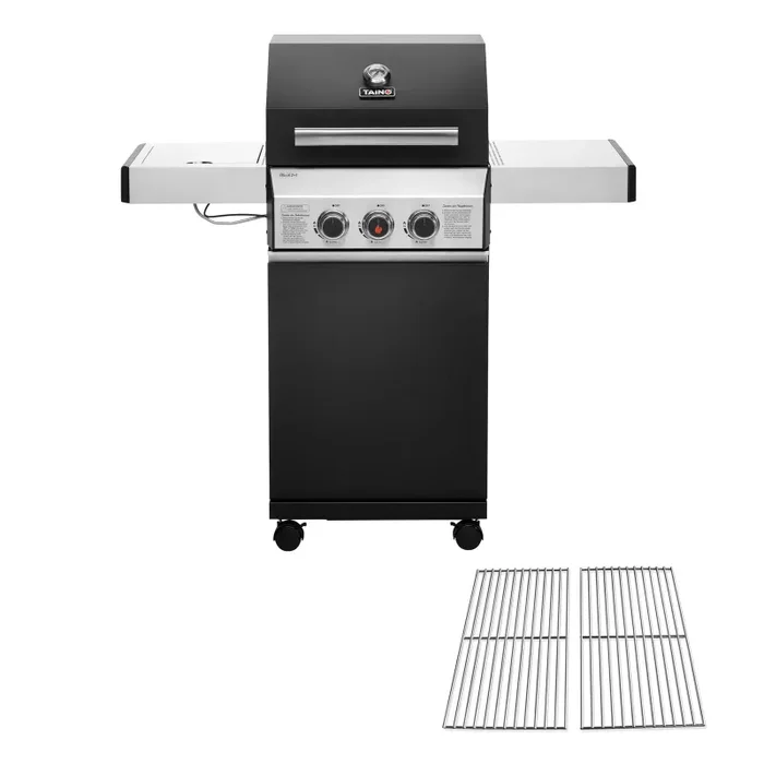 Set BLACK 2+1 + Edelstahlrost