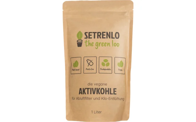 Setrenlo Vegane Aktivkohle für Abluftfilter und Klo-Entlüftung