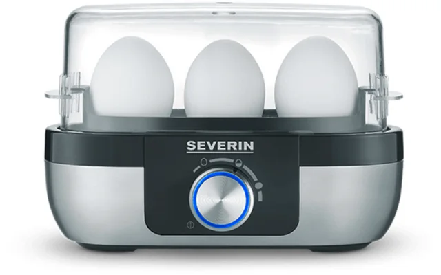 Severin EK 3163 Eierkocher mit Kochzeitüberwachung 270 W silber