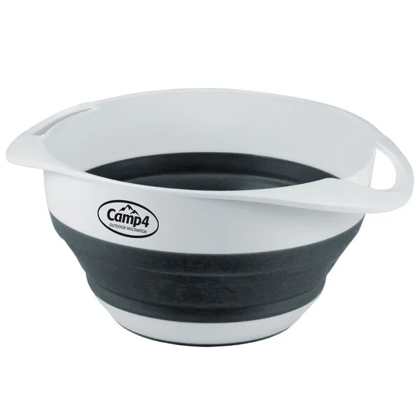 Silikon Schüssel und Sieb – Weiß / Grau