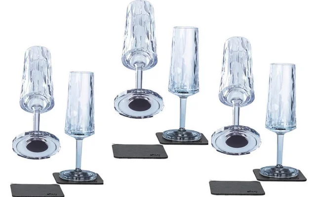silwy@ Magnet-Kunststoffgläser SEKT