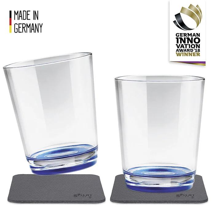 Silwy Magnet Trinkbecher 250 ml 2er-Set, lui blue