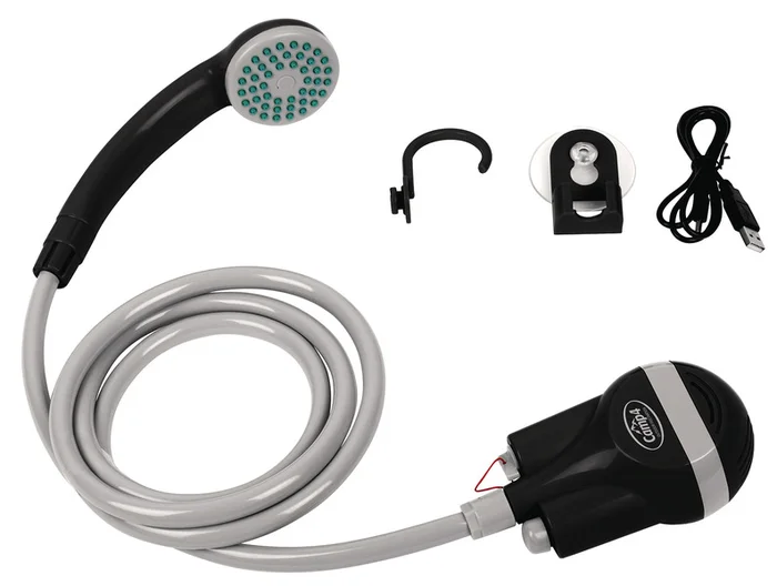 Smart Shower mit Akku und 5V USB Ladekabel