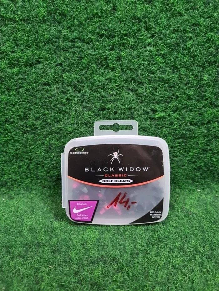 SOFTSPIKES Black Widow Classic / Golf Spikes (Schwarz, Pink / Q-Lok)