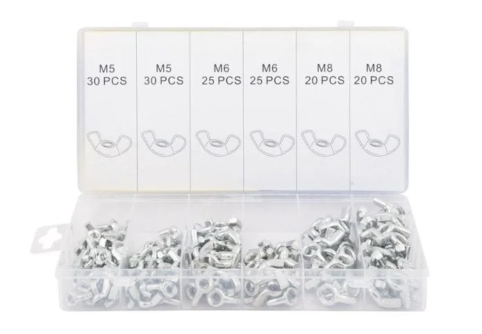 Sortiment Flügelmuttern 150-teilig