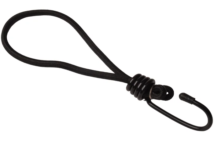 Spanngummi mit Haken (schwarz) 230 mm