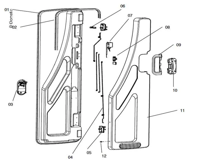 Spreitzniet Satz (13 Stück) CaraD-R lichtgrau