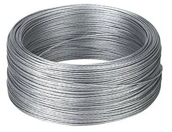 Stahlseil verzinkt 4 mm pro laufendem Meter