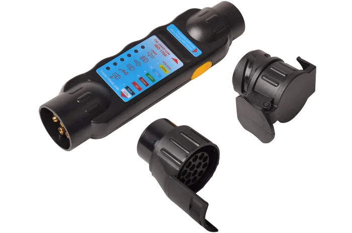 Steckdose Tester 7/13 Pole mit 2 Adaptern