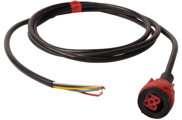 Stecker / Adapter rot mit 2 m Kabel