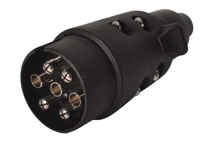 Stecker in 7-poliger Version mit Schraubanschluss