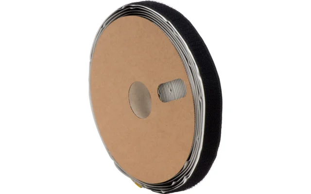 SWG Klettband selbstklebend 20 mm x 10 Meter schwarz